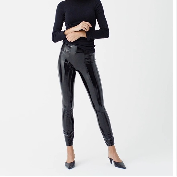SPANX Faux Patent Leather Leggings - Picture 1 of 11